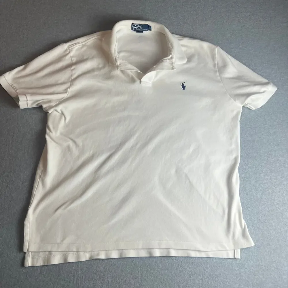 Polo Ralph Lauren Men's Classic Fit Soft Cotton Polo XL White